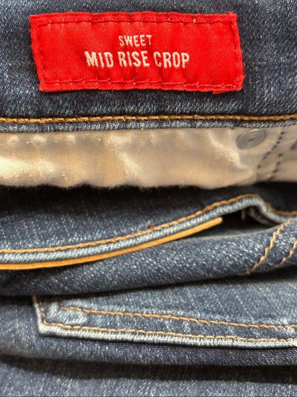 Lucky Brand Sweet Mid Rise Crop Women's Dark Indigo Jeans 8/29